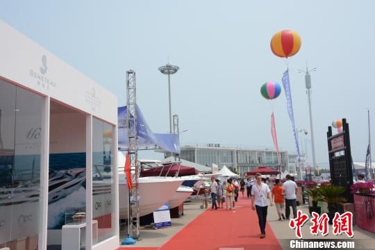 大连国际游艇展现场。　杨毅　摄